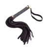 Ple'sur 11in Mini Leather Flogger Black