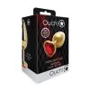 Ouch Heart Gem Butt Plug M Gld/Red