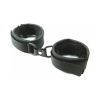 Mink Faux Fur Handcuffs Black