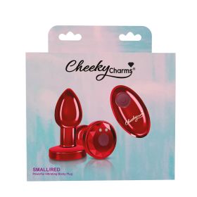 Vibrating Red Metal Remote Plug - Small